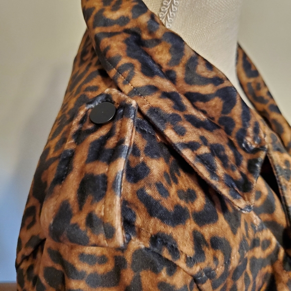 Romeo & Juliet Couture leopard moto jacket velour - Picture 3 of 16